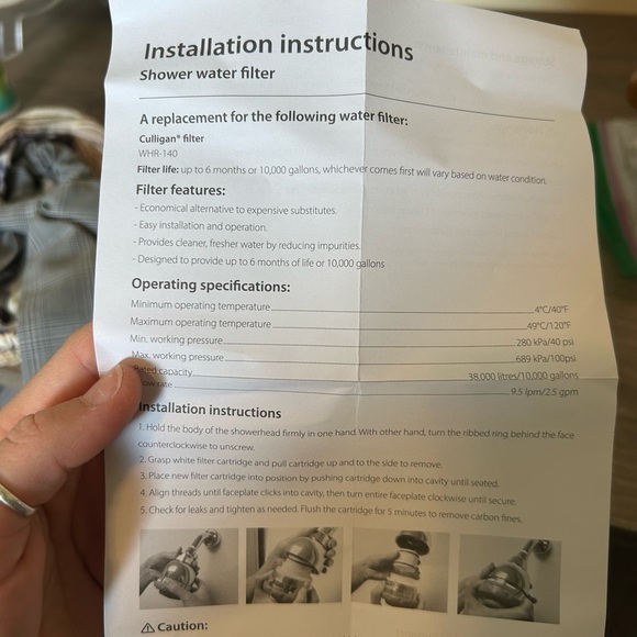 Culligan Water Filter Replacement Pack of two with Instructions - Picture 3 of 3